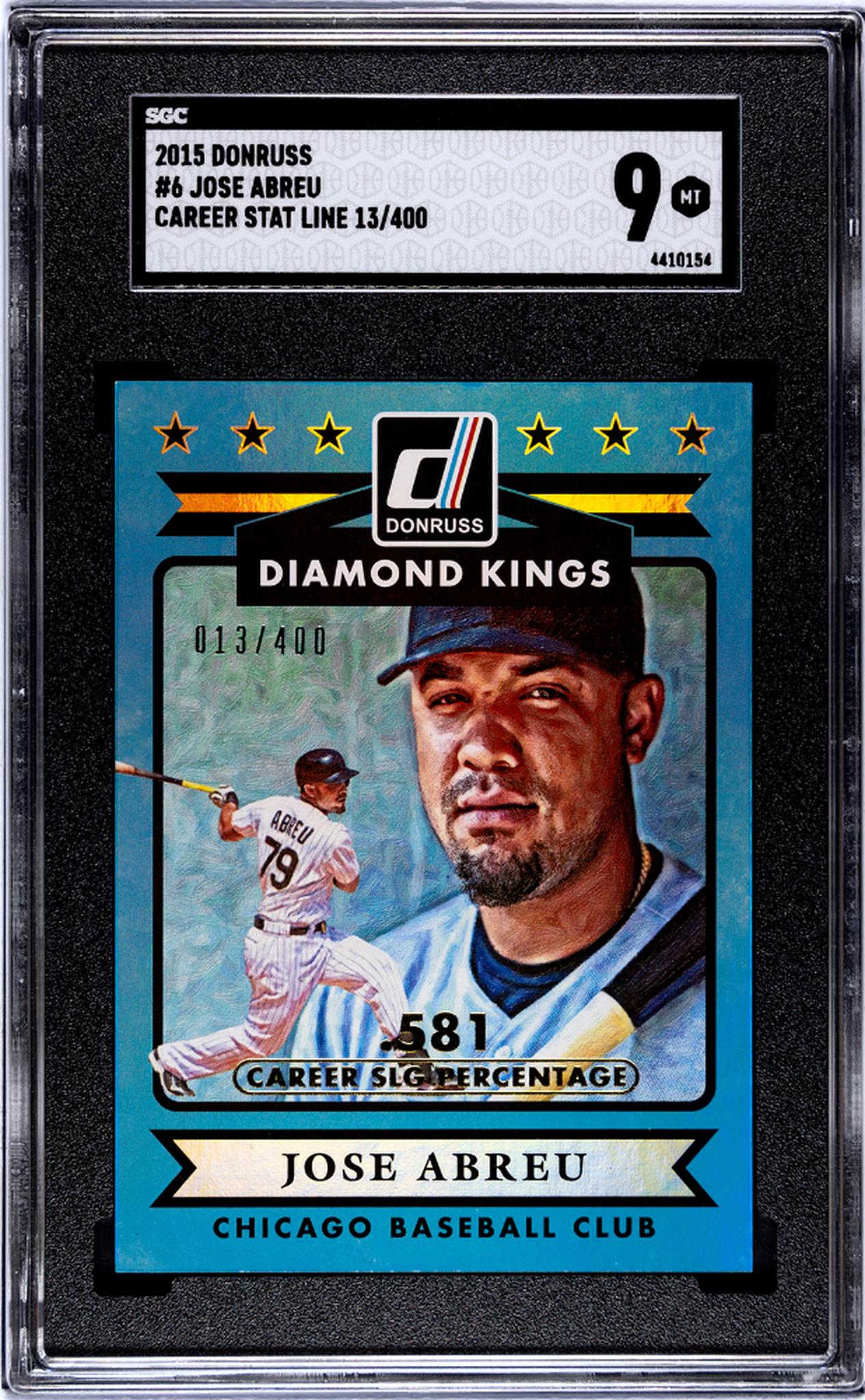 2015 Donruss #6 Jose Abreu Diamond Kings /400 SGC 9