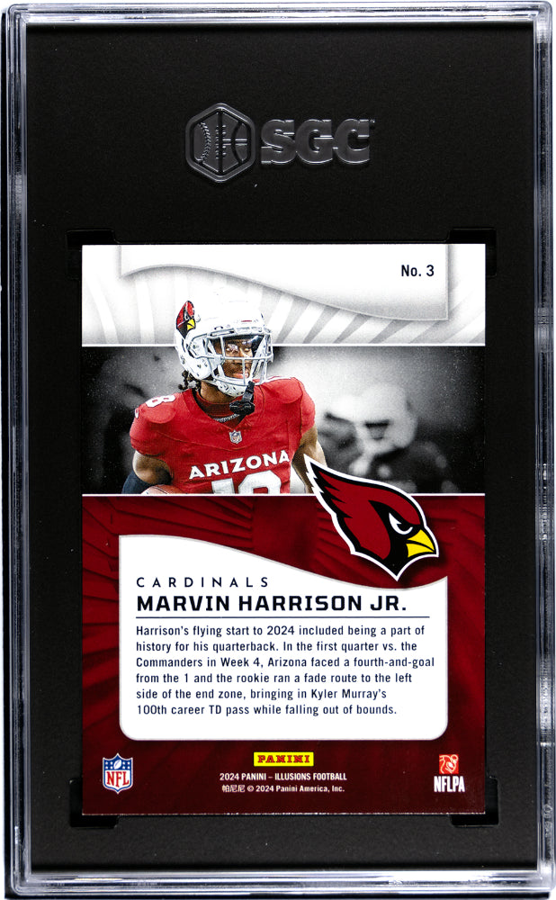 2024 Panini Illusions #3 Marvin Harrison Jr. Retail SGC 10