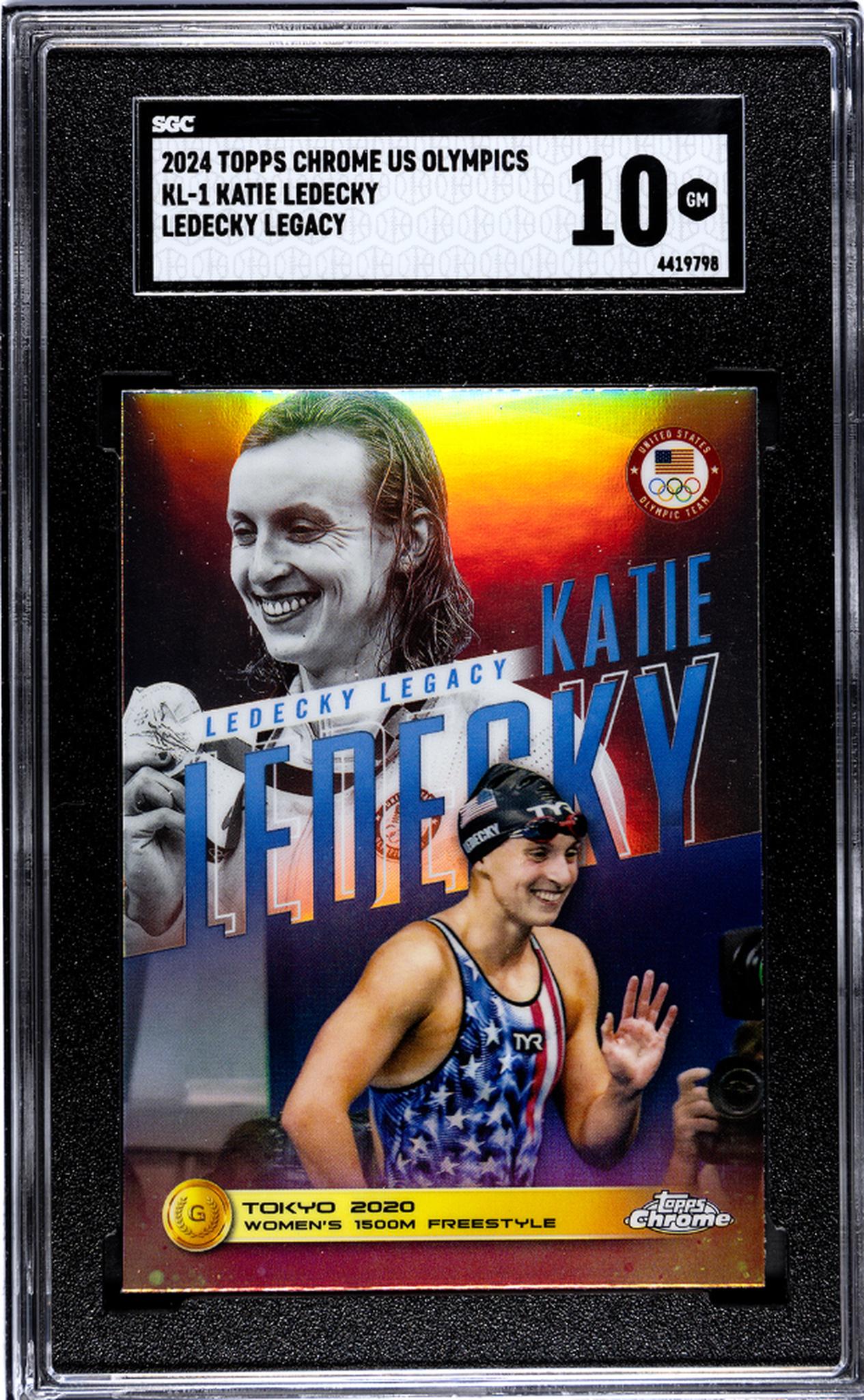 2024 Topps Chrome #KL-1 Katie Ledecky Legacy SGC 10