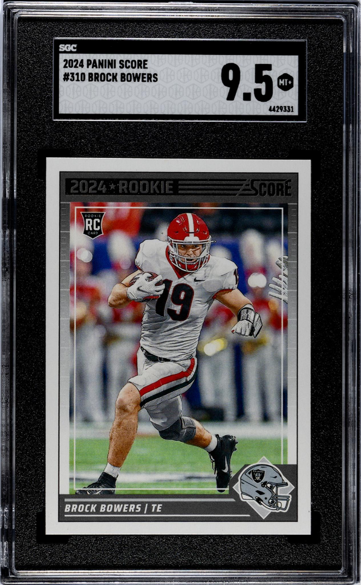 2024 Panini Score #310 Brock Bowers SGC 9.5