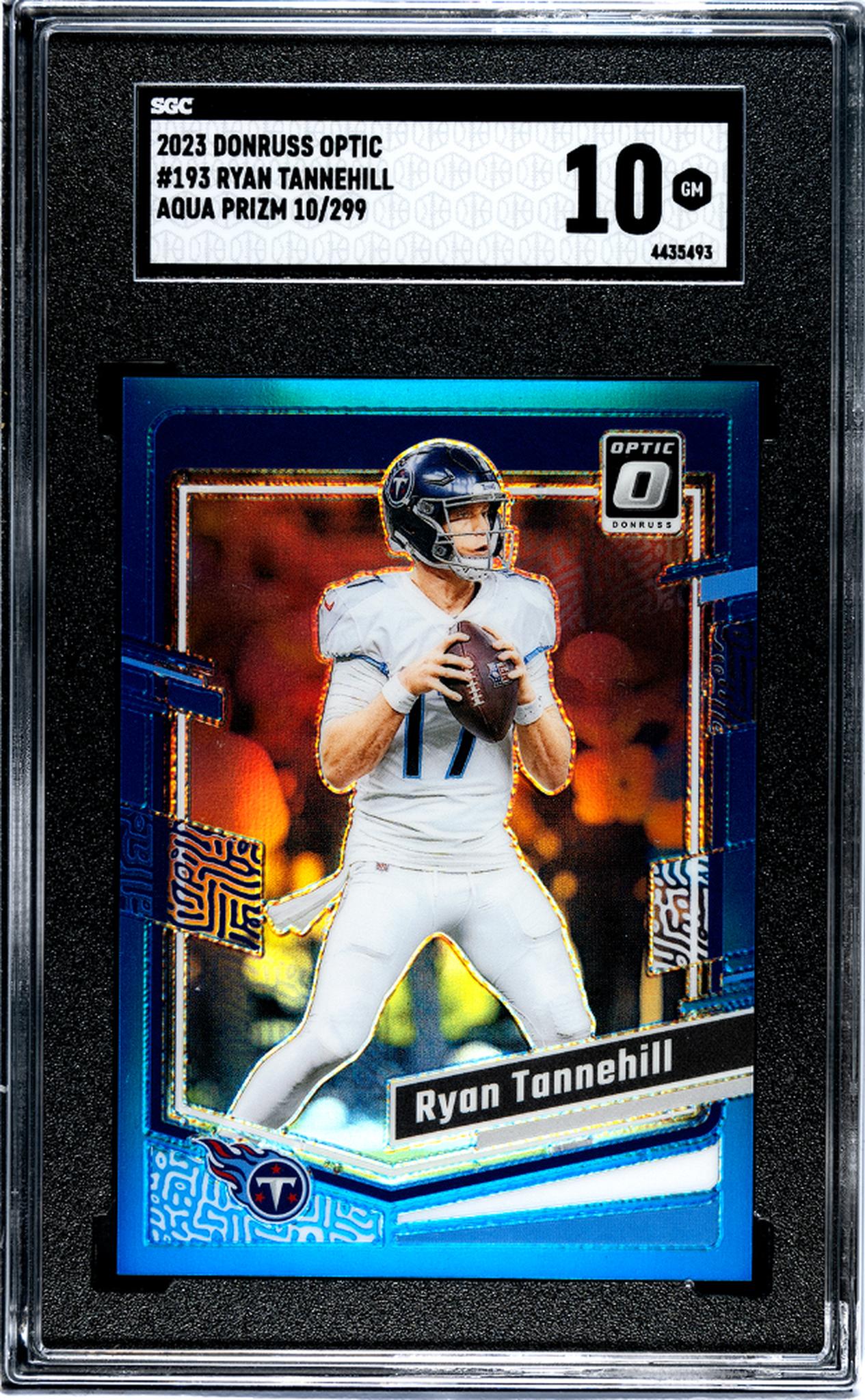 2023 Panini Donruss Optic #193 Ryan Tannehill Aqua /299  SGC 10