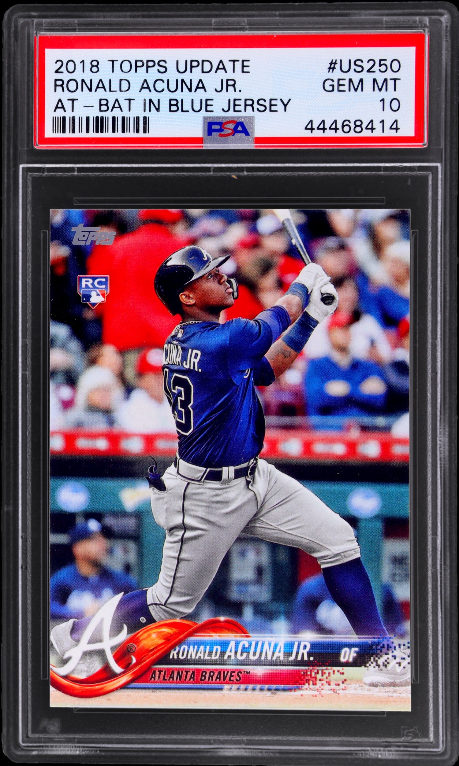 2018 Topps Update Ronald Acuna Jr. #US250 RC PSA 10