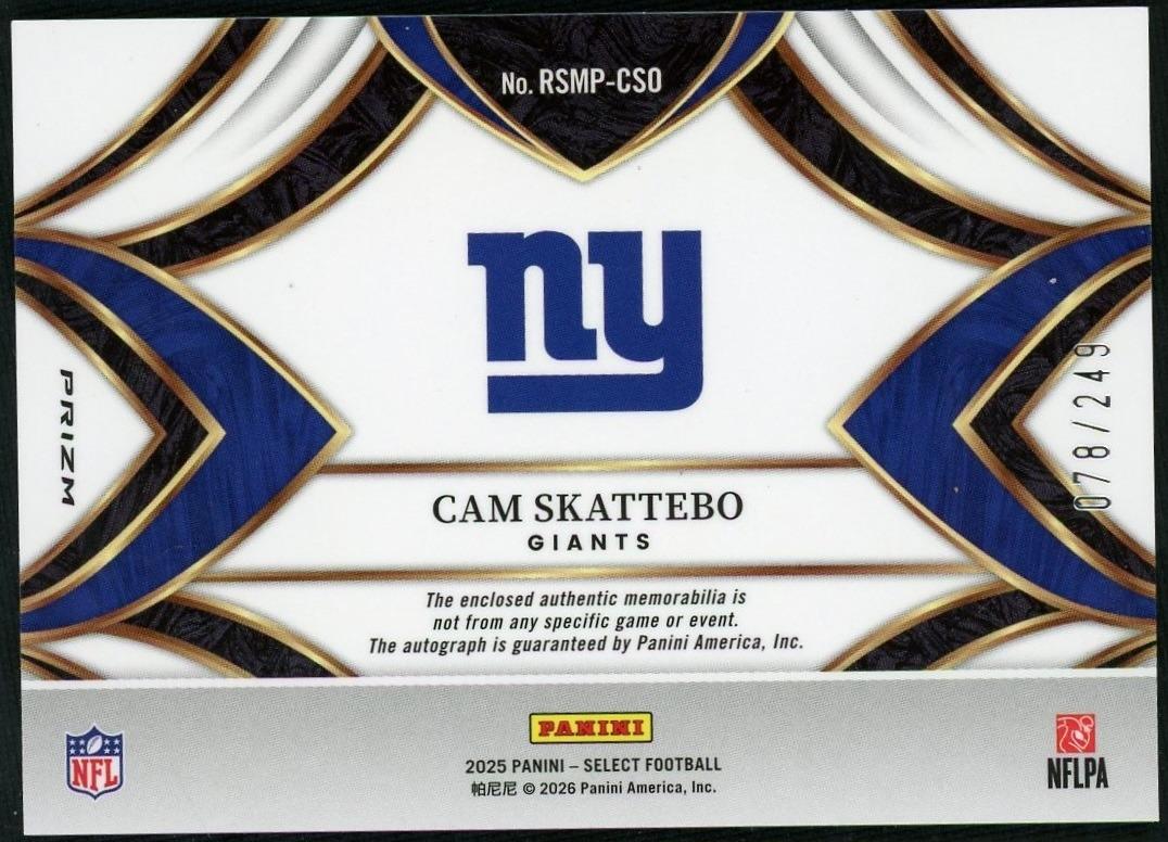 2025 Select Cam Skattebo Patch Auto Silver /249