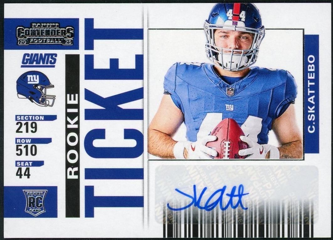 2025 Panini Select Contenders Rookie Ticket Variation Autographs Cam Skattebo