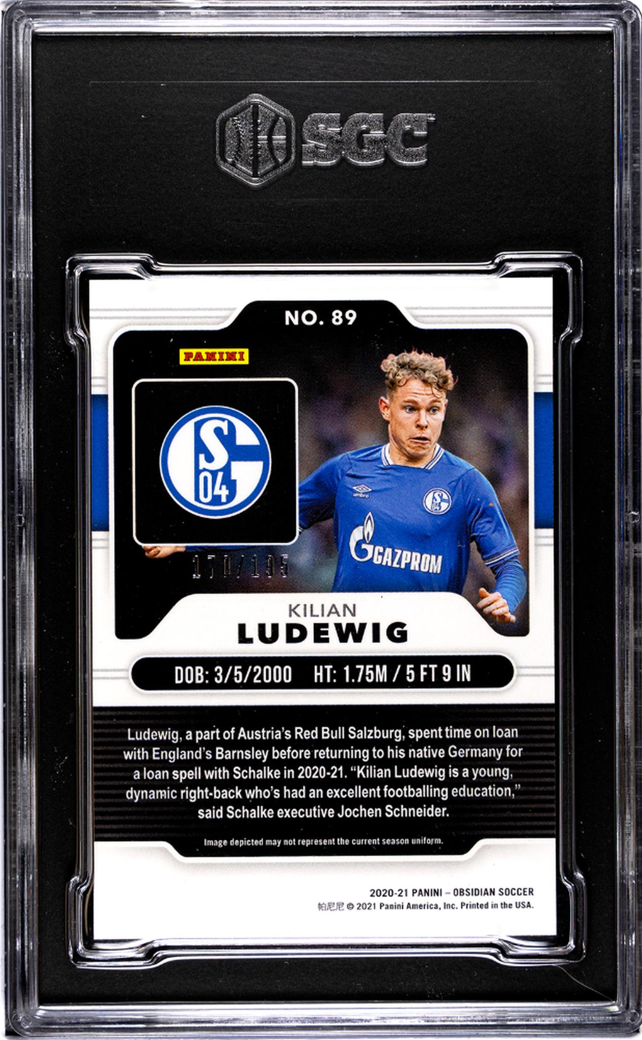 2020 Obsidian #89 Kilian Ludewig /195 SGC 9