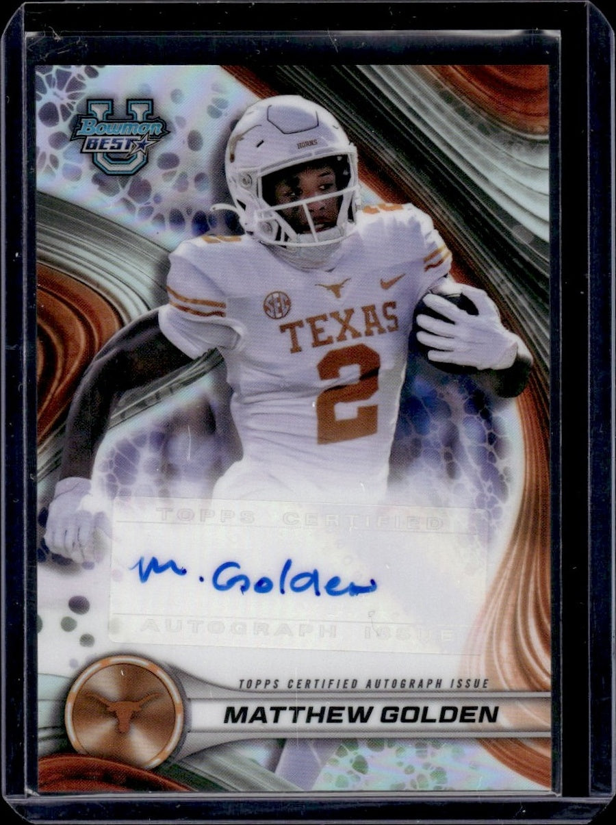 2024 Bowman #BOA-MG Matthew Golden Best of 2024 Auto Texas