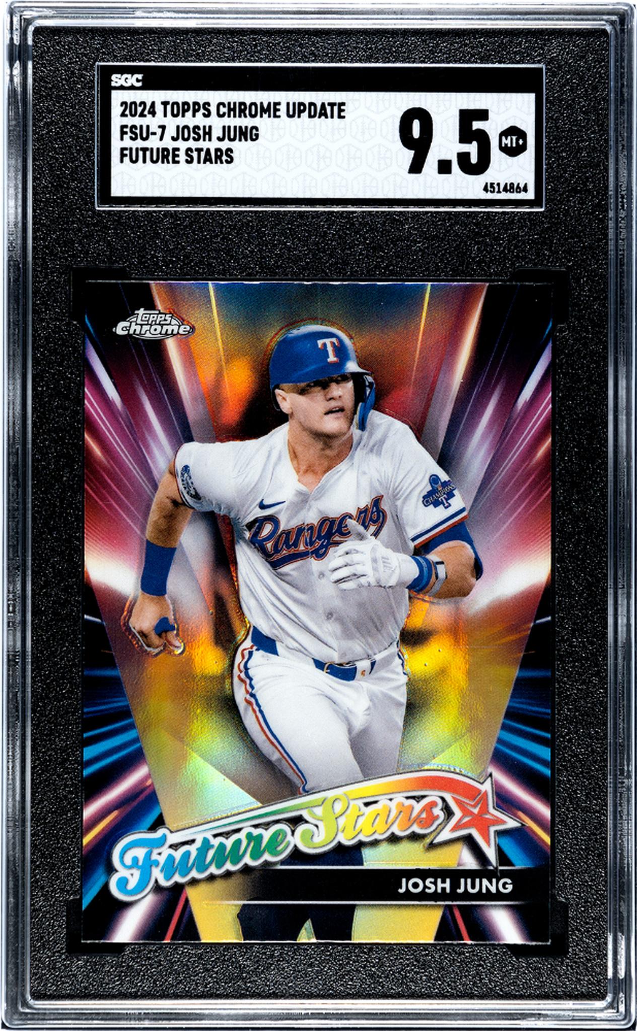 2024 Topps Chrome Update Future Stars Josh Jung #FSU-7 SGC 9.5