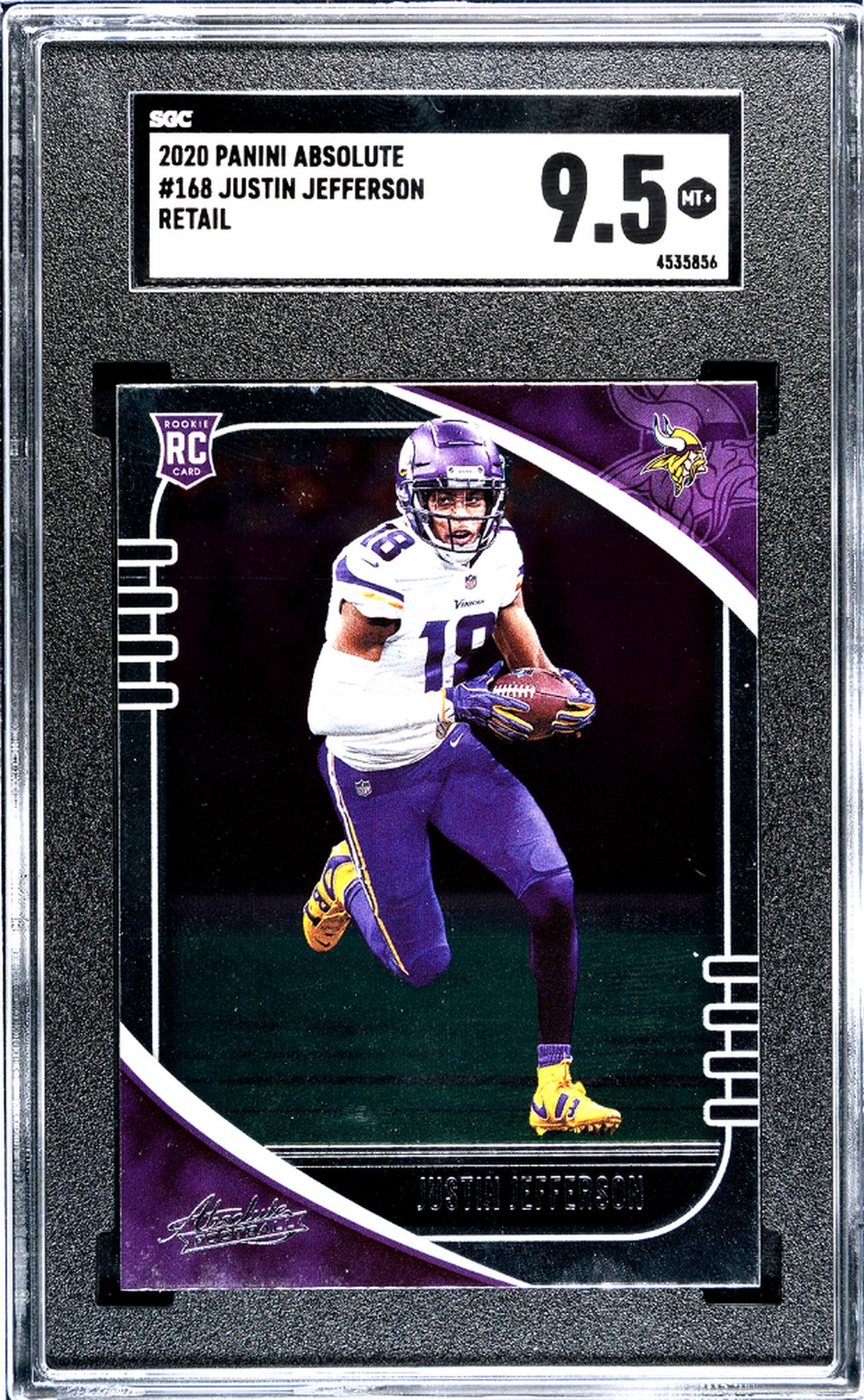 2020 Panini Absolute #168 Justin Jefferson Retail SGC 9.5