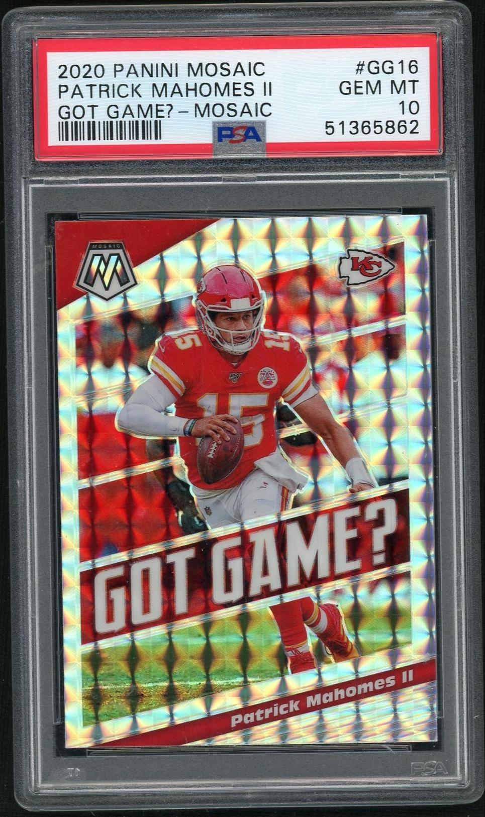 2020 Panini Mosaic Got Game? Mosaic Patrick Mahomes II #GG16 PSA 10