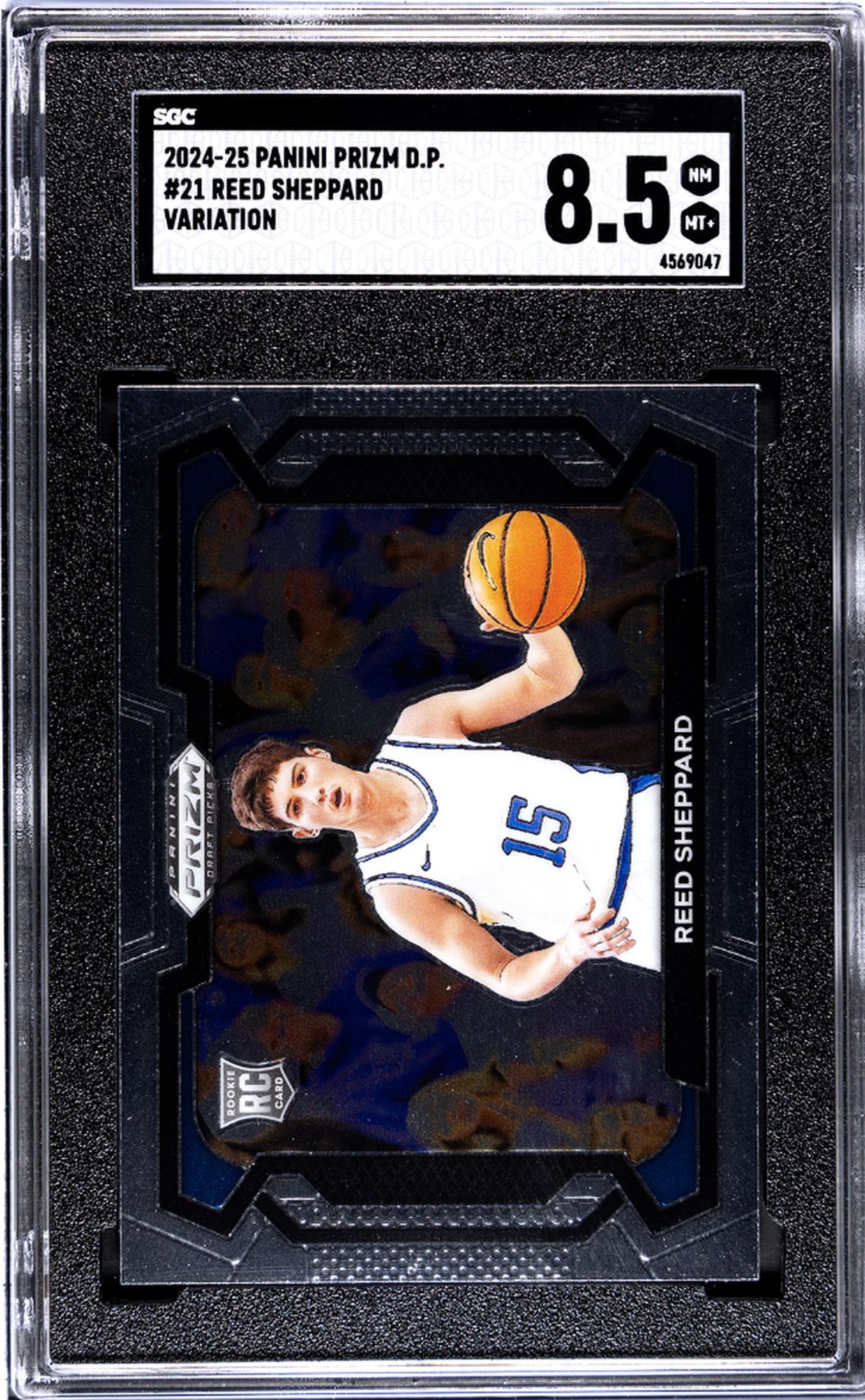 2024 Panini Prizm Variation Reed Sheppard #21 RC SGC 8.5