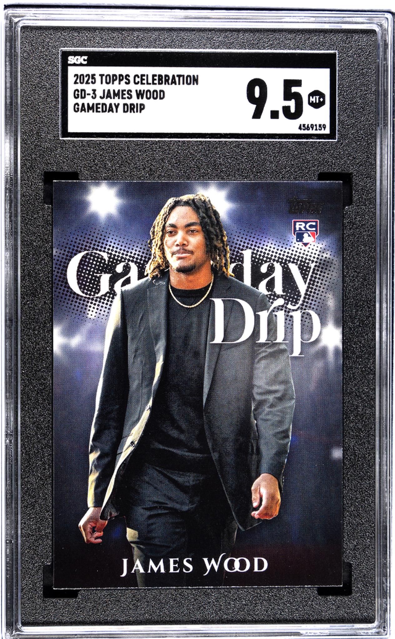 2025 Topps Celebration #GD-3 James Wood Gameday Drip SGC 9.5