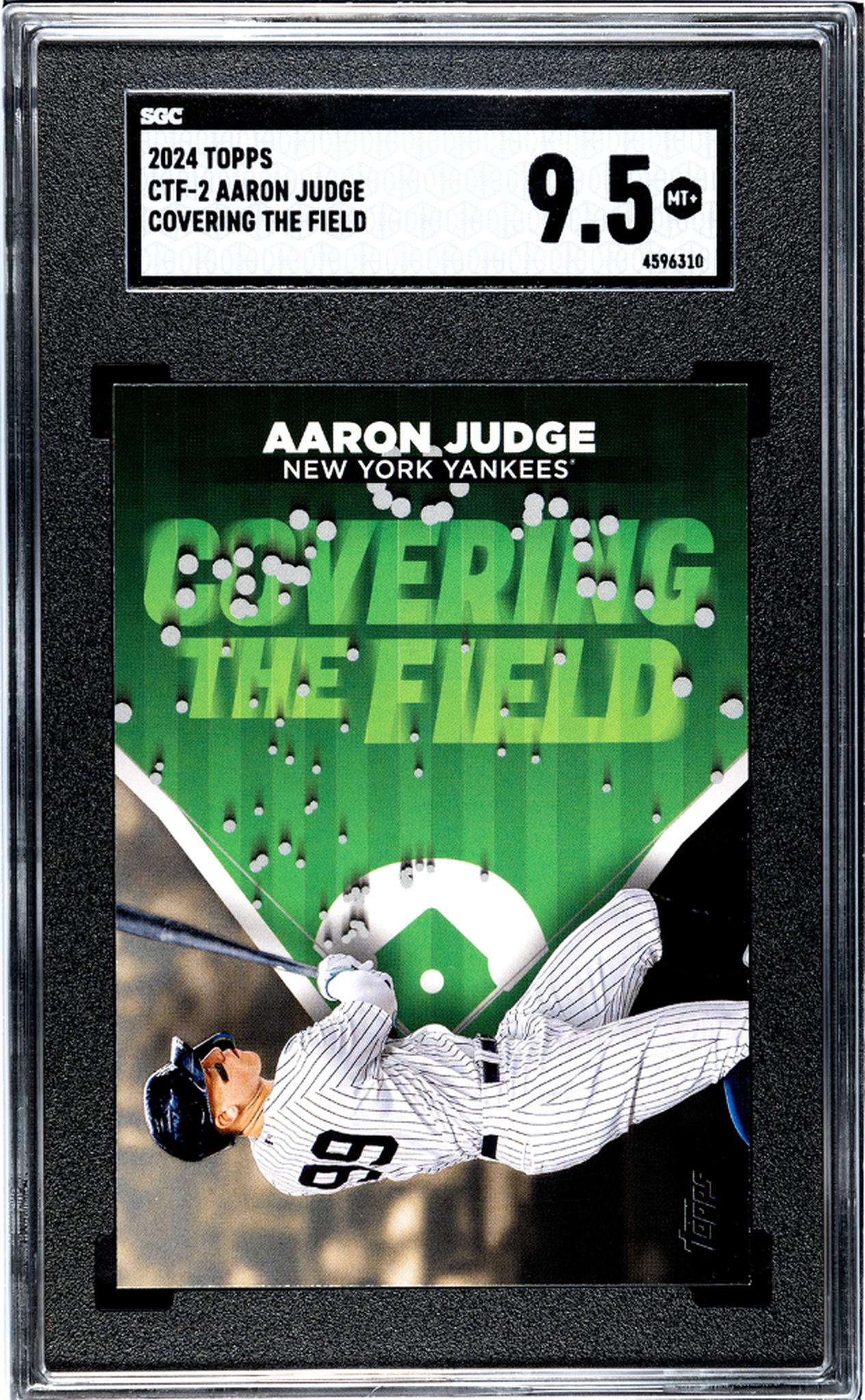 2024 Topps #CTF-2 Aaron Judge Cov. the Field SGC 9.5