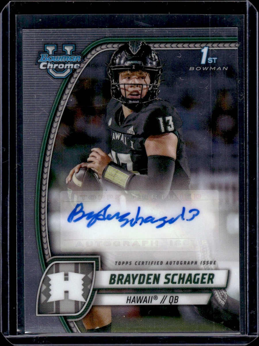 2024 Bowman Chrome #PA-BSC Brayden Schager Auto 