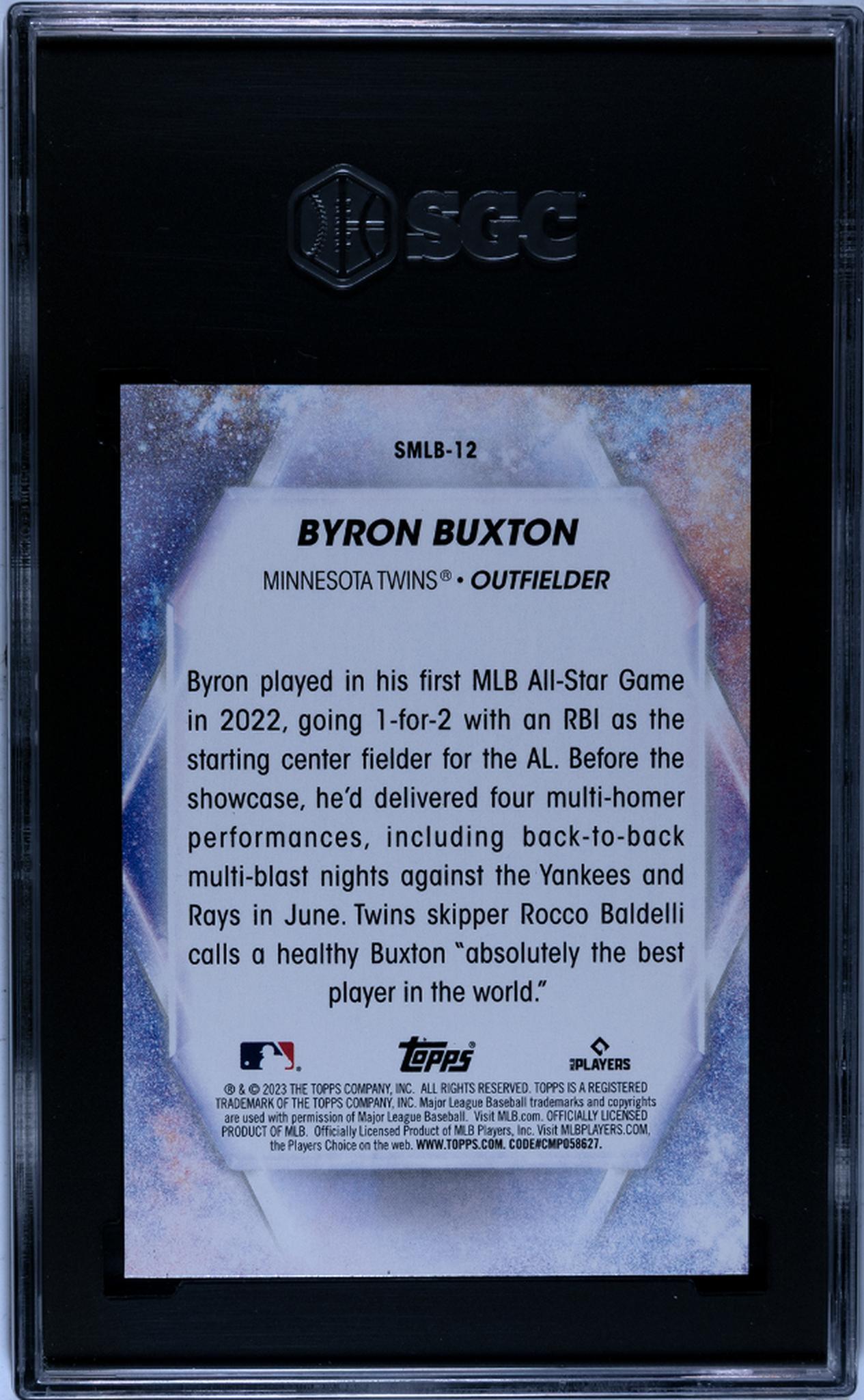 2023 Topps #SMLB-12 Byron Buxton Stars of MLB SGC 10