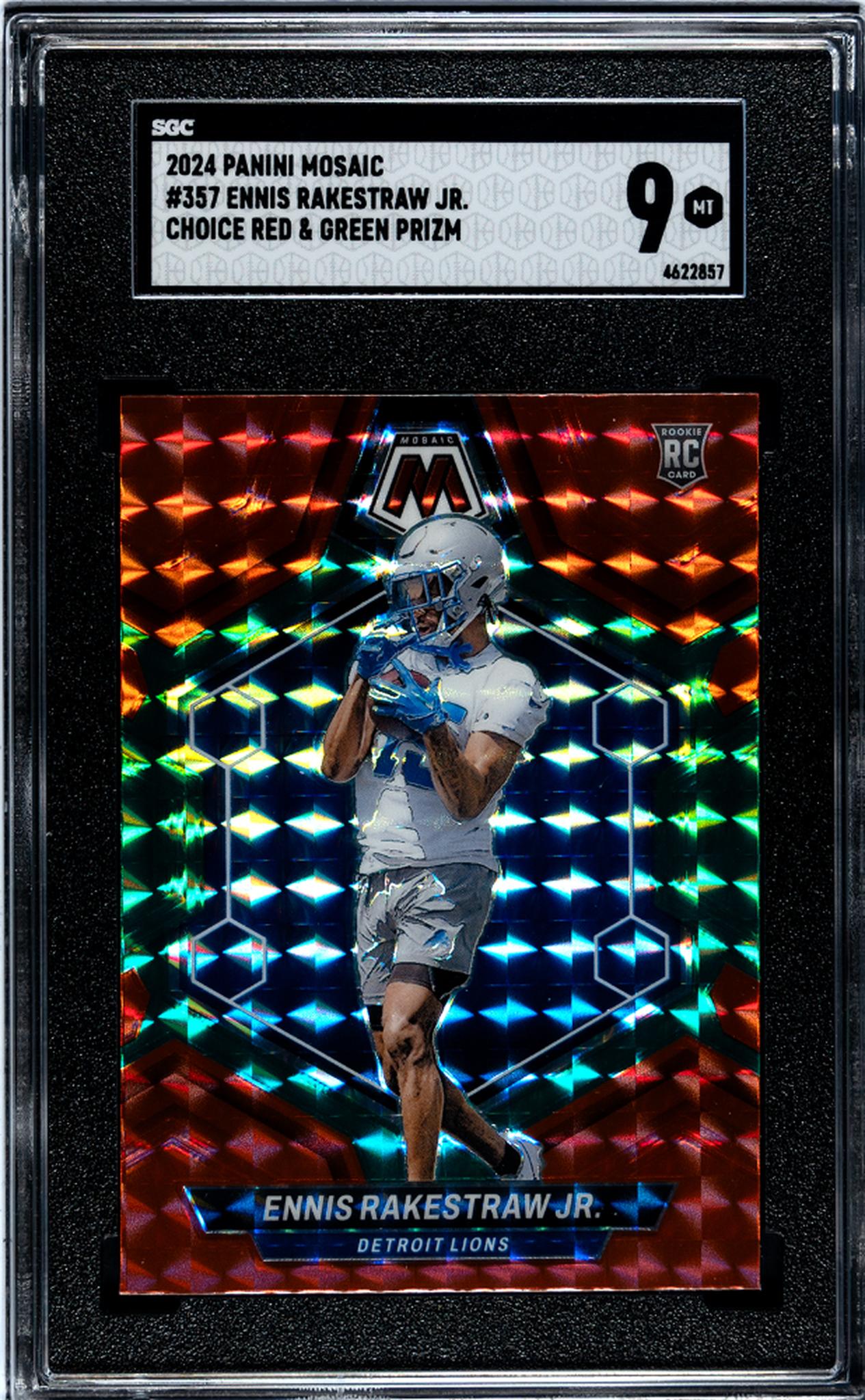 2024 Panini Mosaic Choice Red & Green Ennis Rakestraw Jr. #357 RC SGC 9