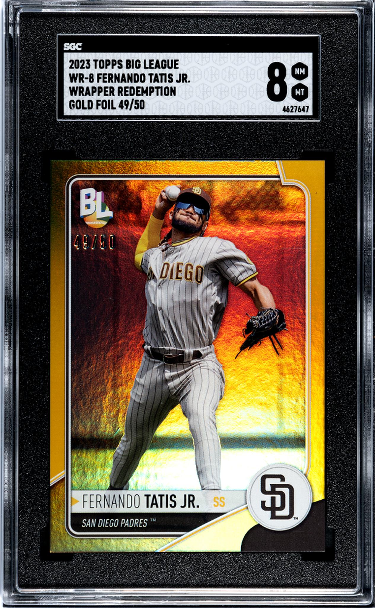 2023 Big League #WR-8 Fernando Tatis Jr. Wrapper Redemption /50 SGC 8