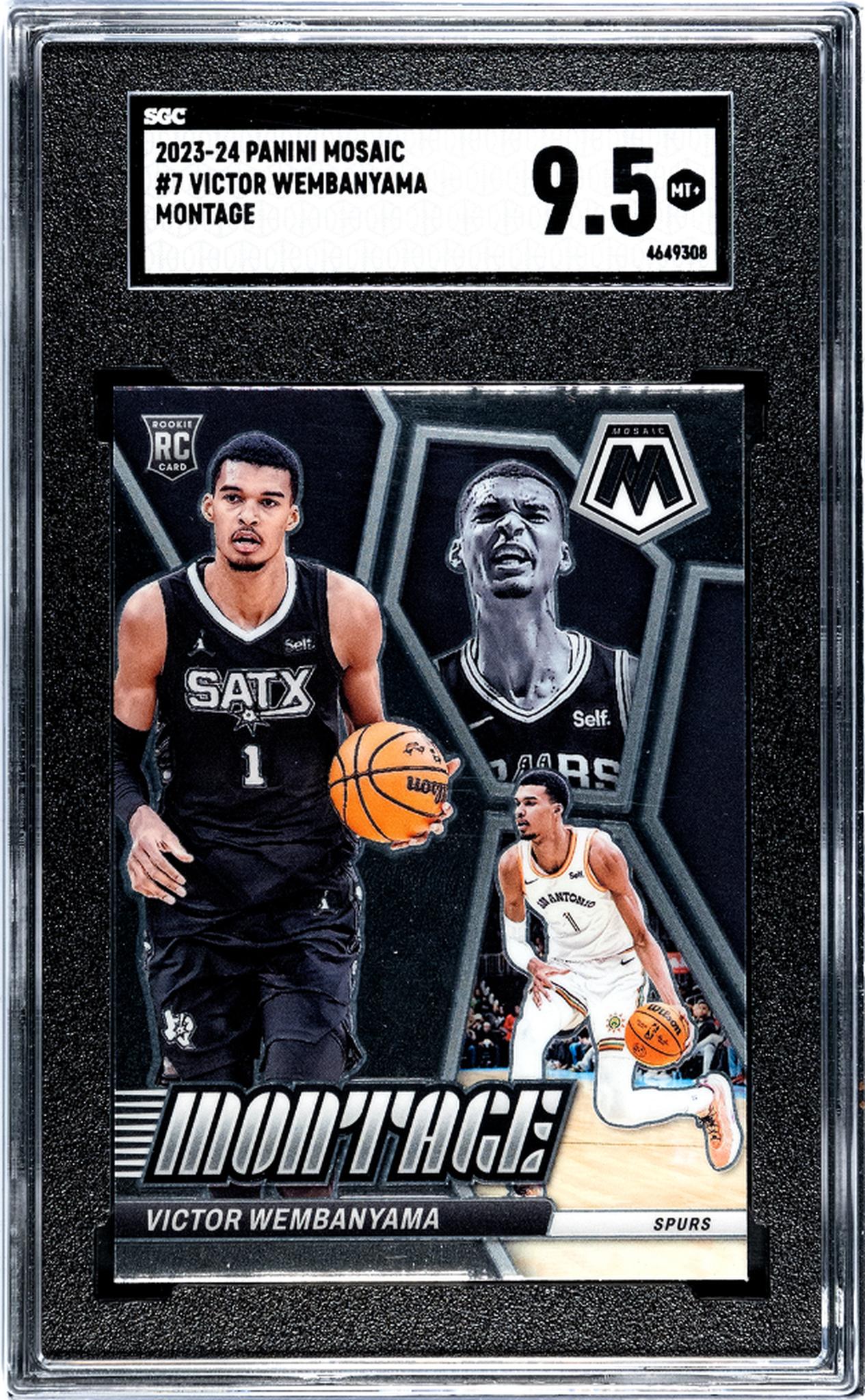 2023-24 Panini Mosaic #7 Victor Wembanyama Montage SGC 9.5
