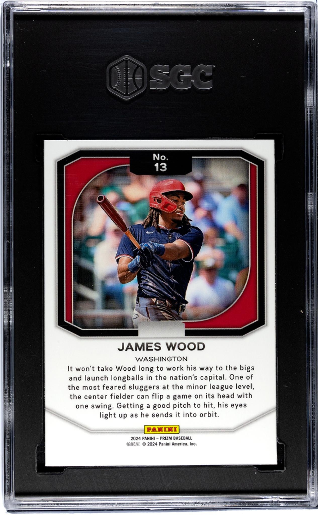 2024 Panini Prizm #13 James Wood Top Tier SGC 9