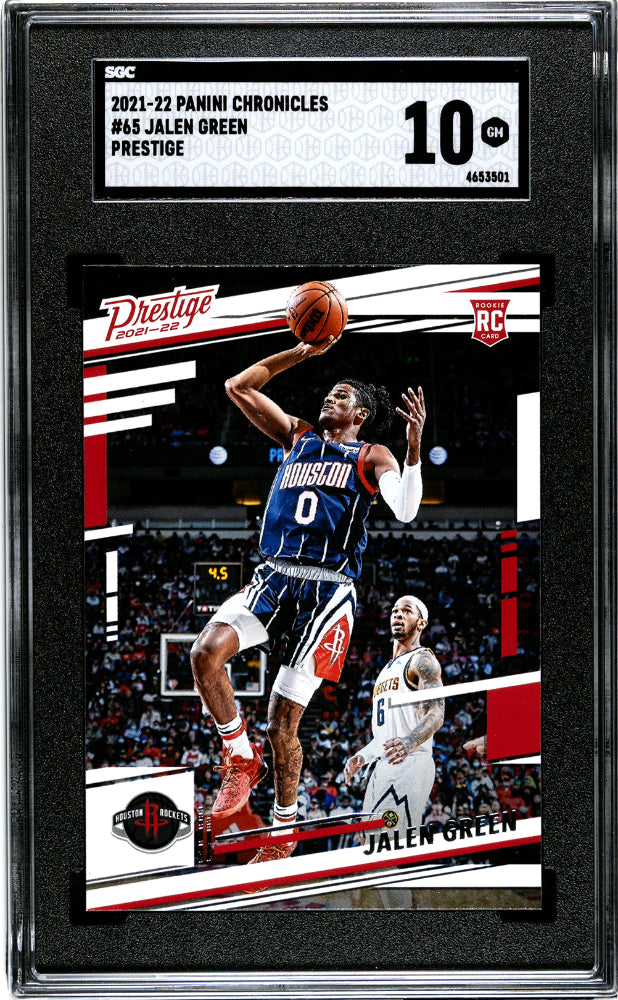 2021-22 Panini Chronicles #65 Jalen Green Prestige SGC 10
