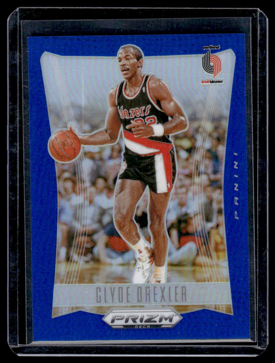 2023 Panini Prizm #38 Clyde Drexler Blue /149