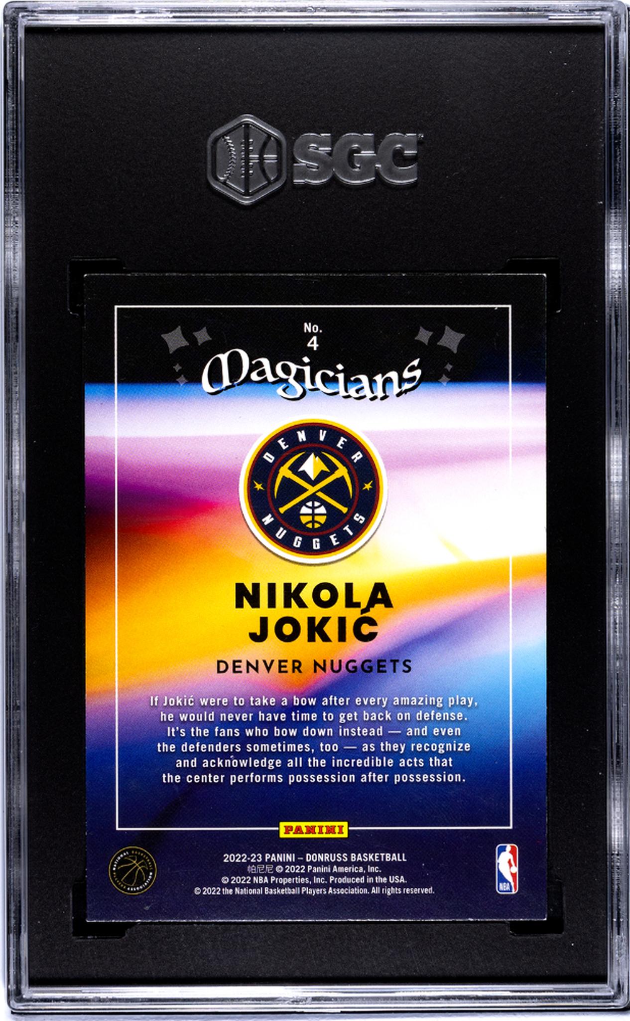 2022-23 Donruss Magicians Nikola Jokic #4 SGC 8