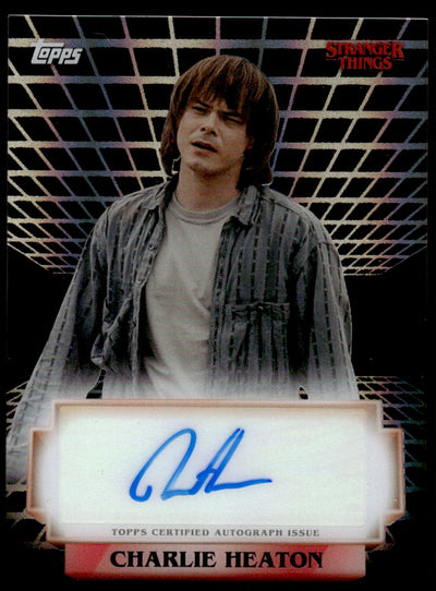 2023 Topps Stranger Things Charlie Heaton as Jonathan Byers High-Tek Auto #A-CH