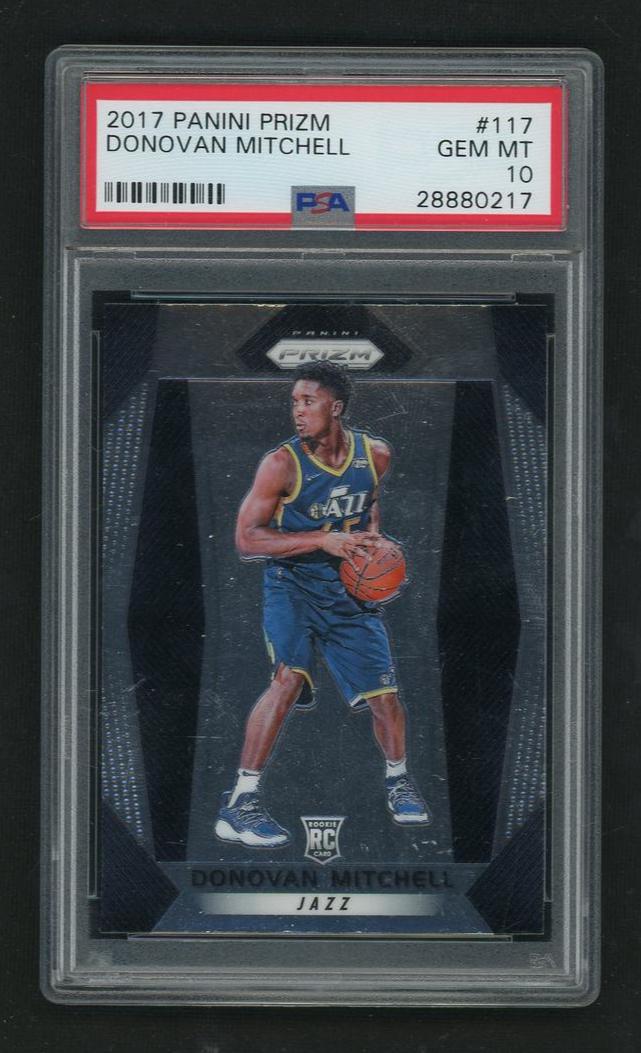 2017 Panini Prizm Donovan Mitchell #117 PSA 10