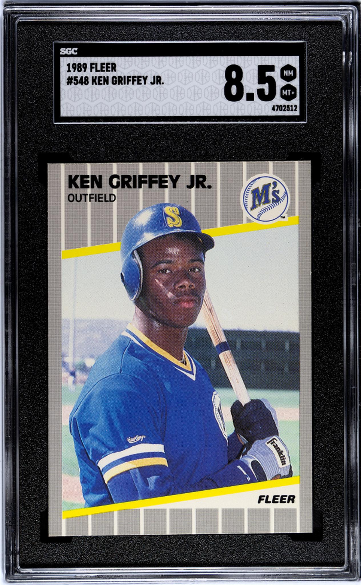 1989 Fleer Ken Griffey Jr. #548 RC SGC 8.5