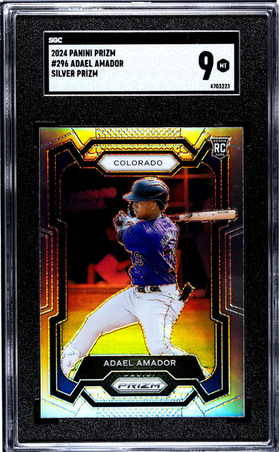 2024 Panini Prizm Adael Amador #296 Silver Prizm SGC 9
