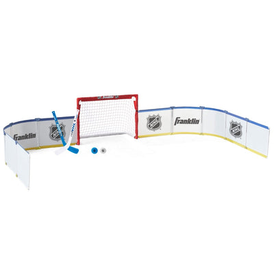 Franklin Sports NHL Mini Hockey Rink Set with Sticks, Goal & Boards