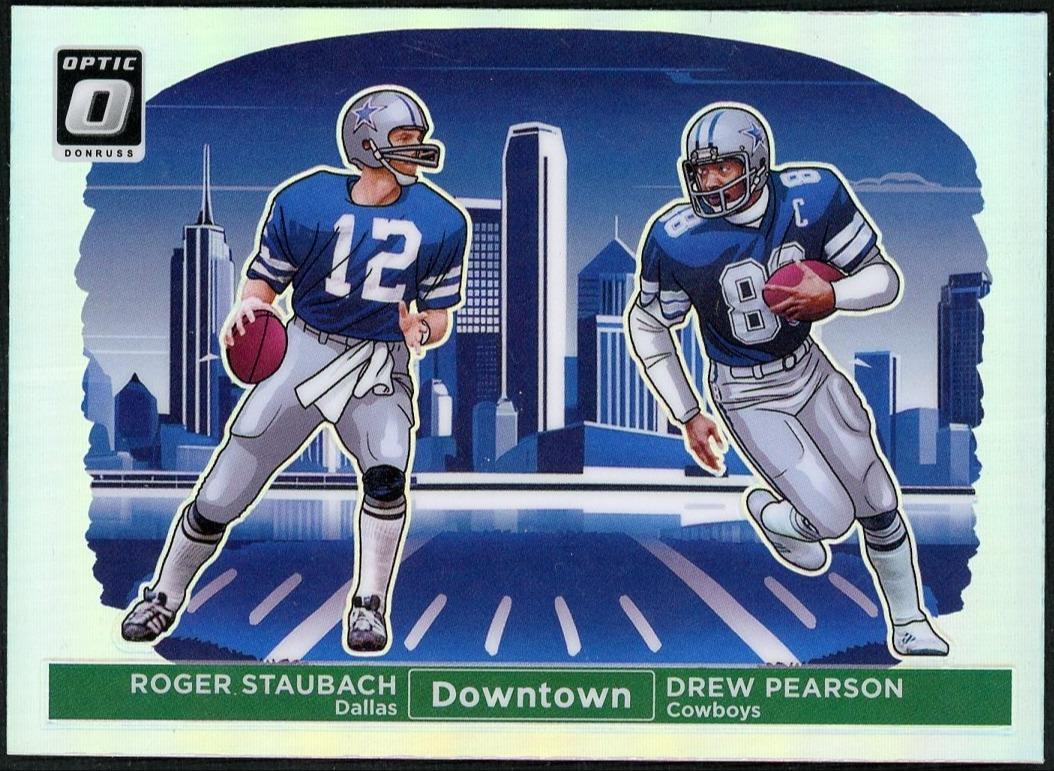 2024 Panini Donruss Optic Downtown Duos Prizm Staubach Pearson