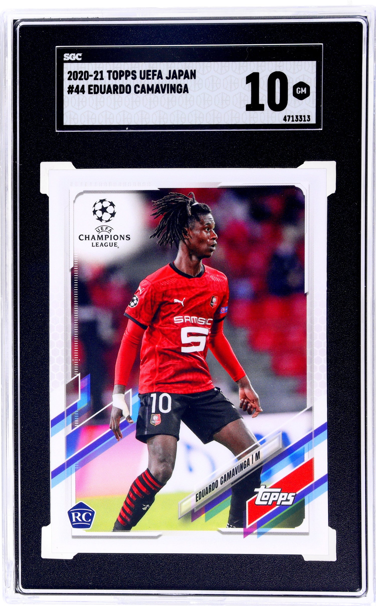 2020-21 Topps Uefa Japan #44 Eduardo Camavinga SGC 10