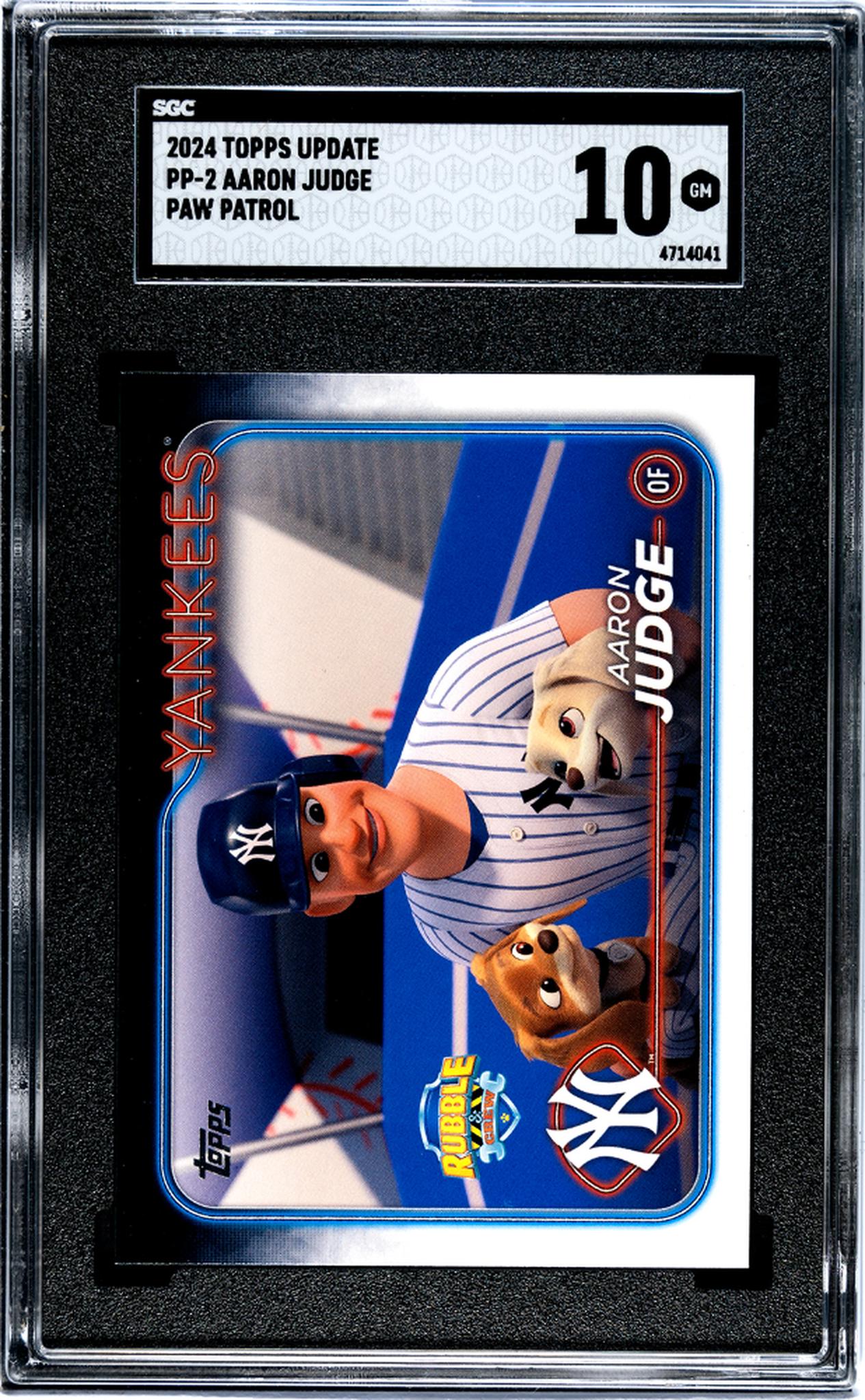 2024 Topps Update #PP-2 Aaron Judge Paw Patrol SGC 10