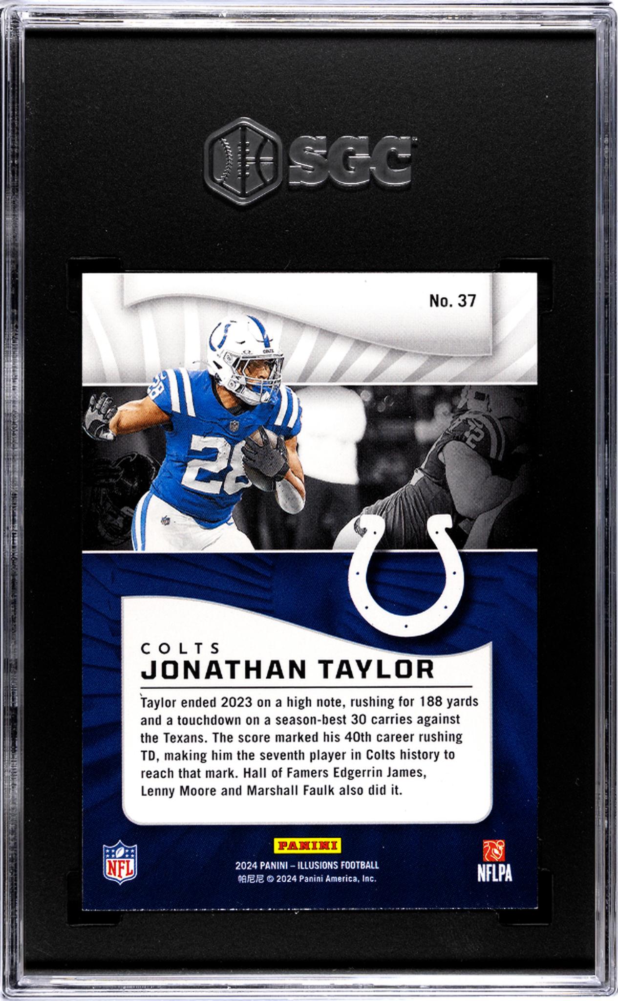 2024 Panini Illusions #37 Jonathan Taylor Retail SGC 10