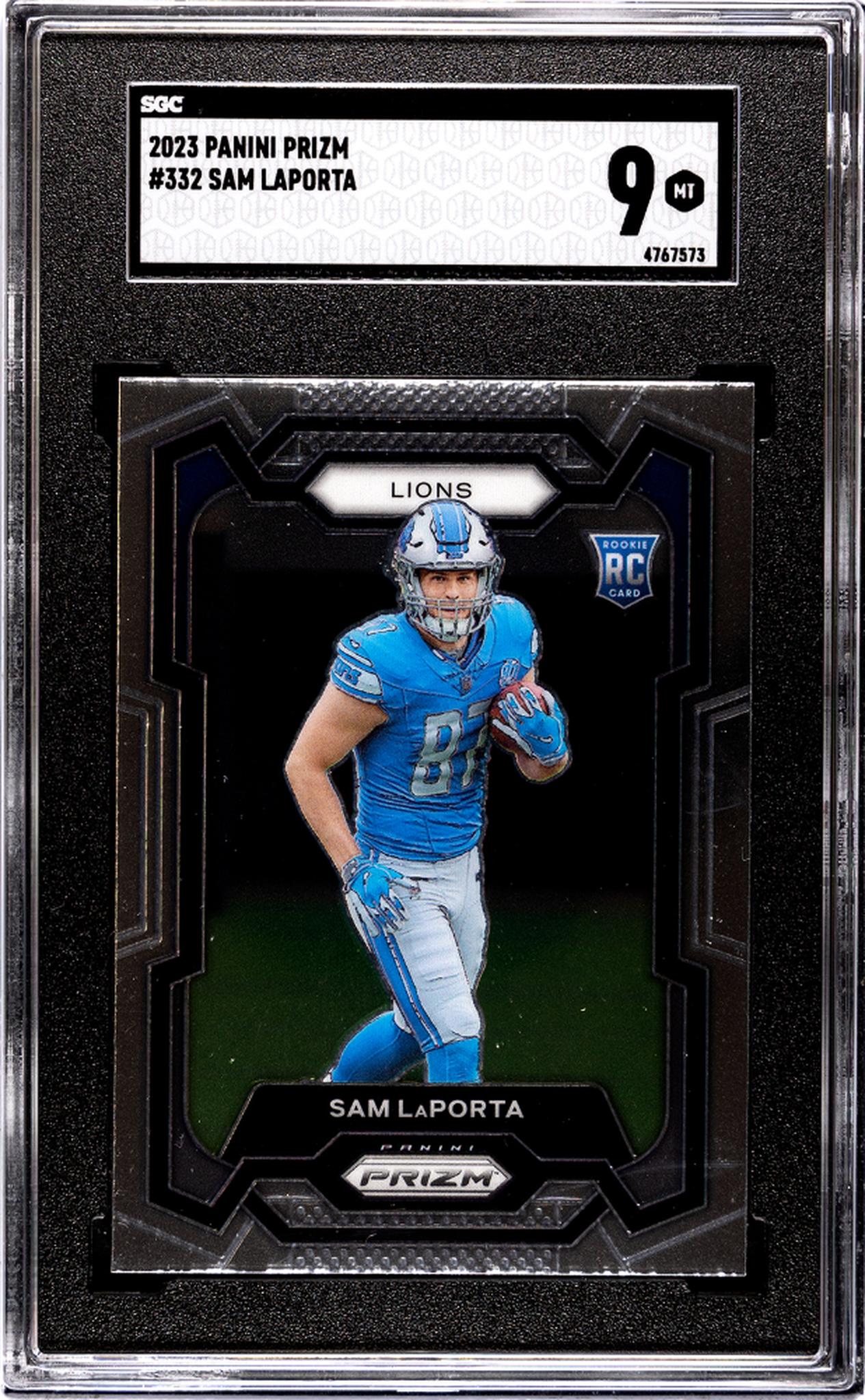 2023 Panini Prizm #332 Sam LaPorta  Rookie  SGC 9