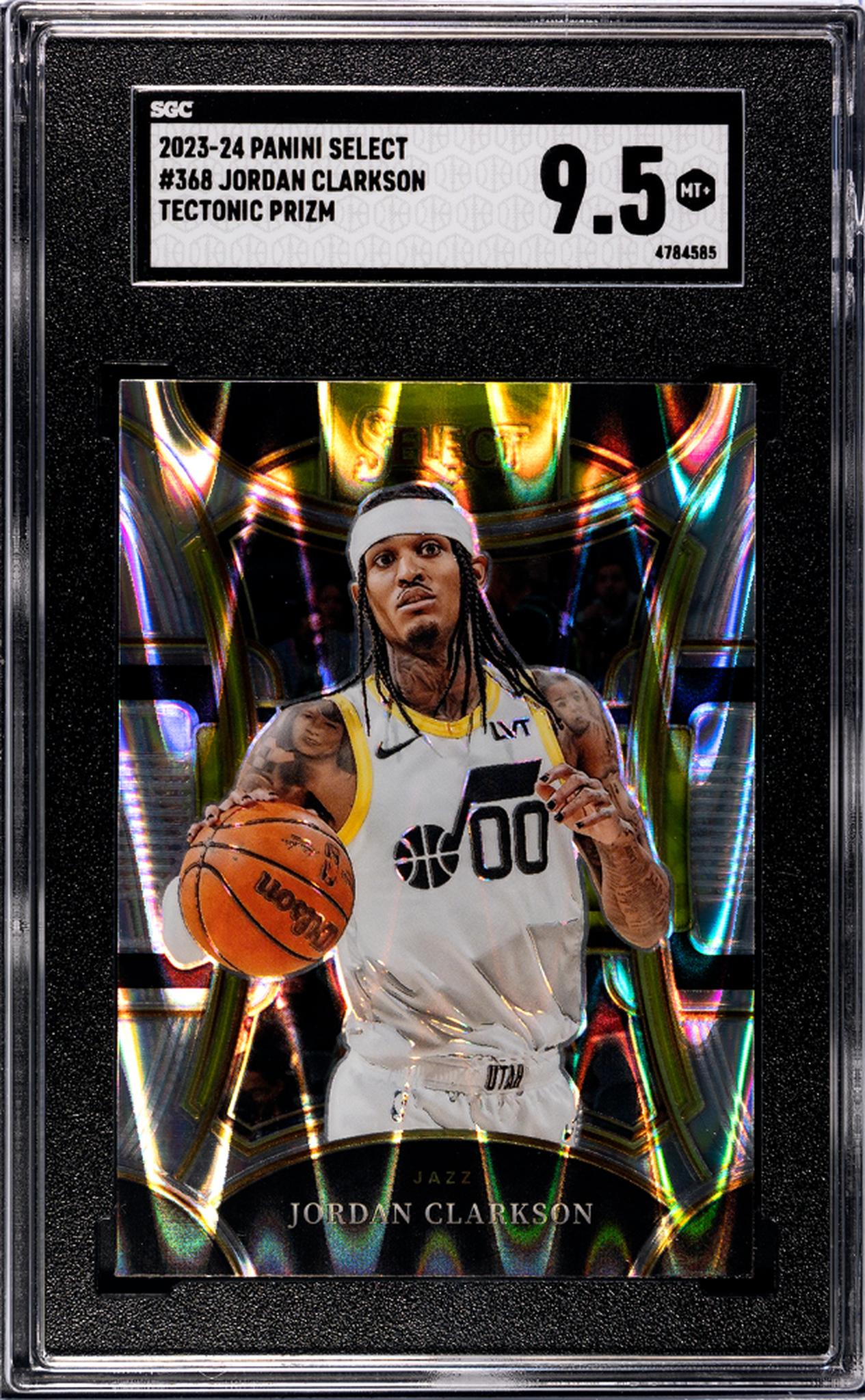 2023-24 Panini Select Tectonic Prizm Jordan Clarkson #368 SGC 9.5