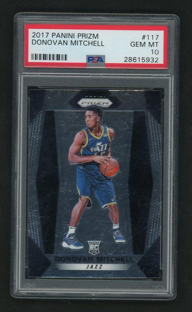 2017 Panini Prizm Donovan Mitchell #117 PSA 10