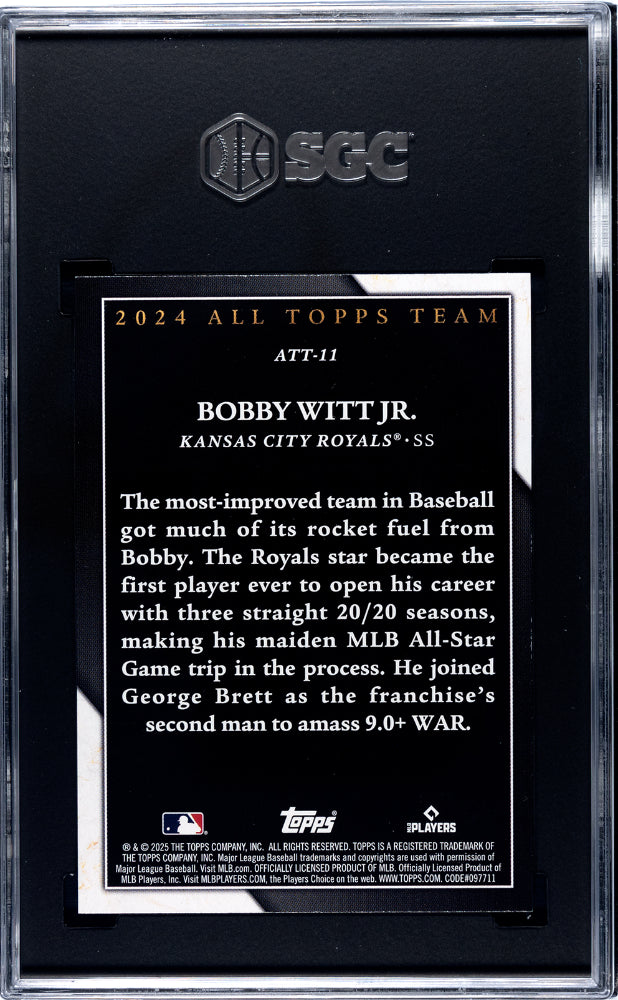 2025 Topps All Topps Team Bobby Witt Jr #ATT-11 SGC 9.5