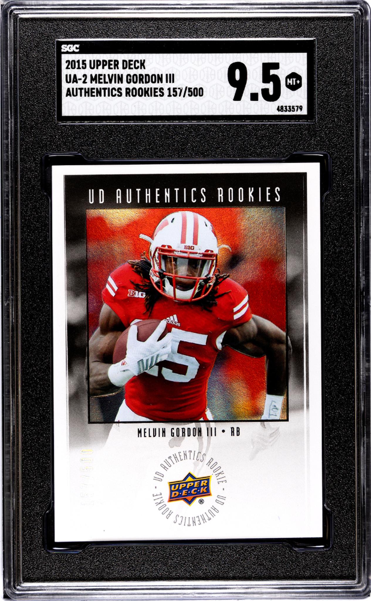 2015 Upper Deck #UA-2 Melvin Gordon III Authentics Rookies /500 SGC 9.5