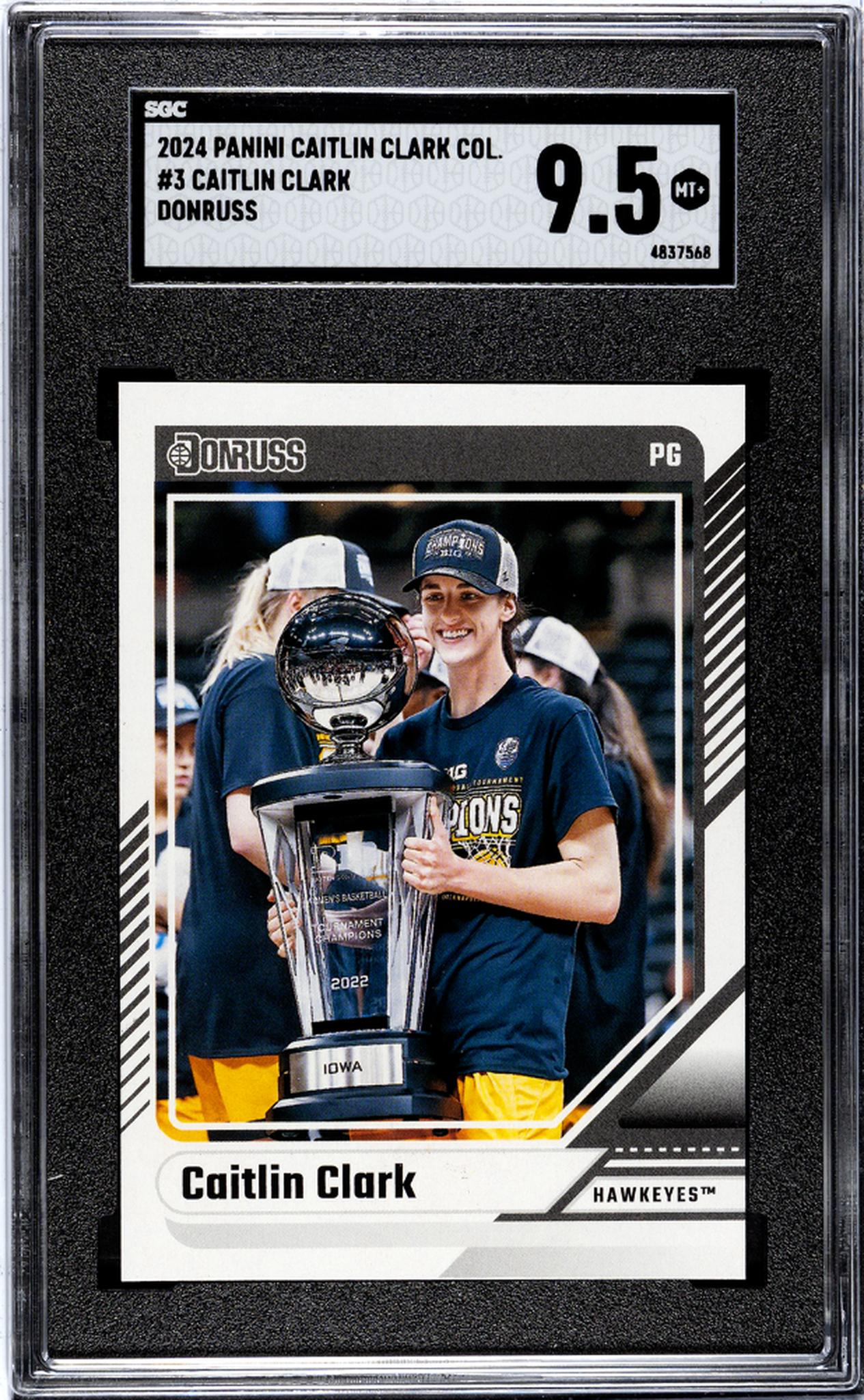 2024 Panini Caitlin Clark Collection #3 Caitlin Clark Donruss SGC 9.5