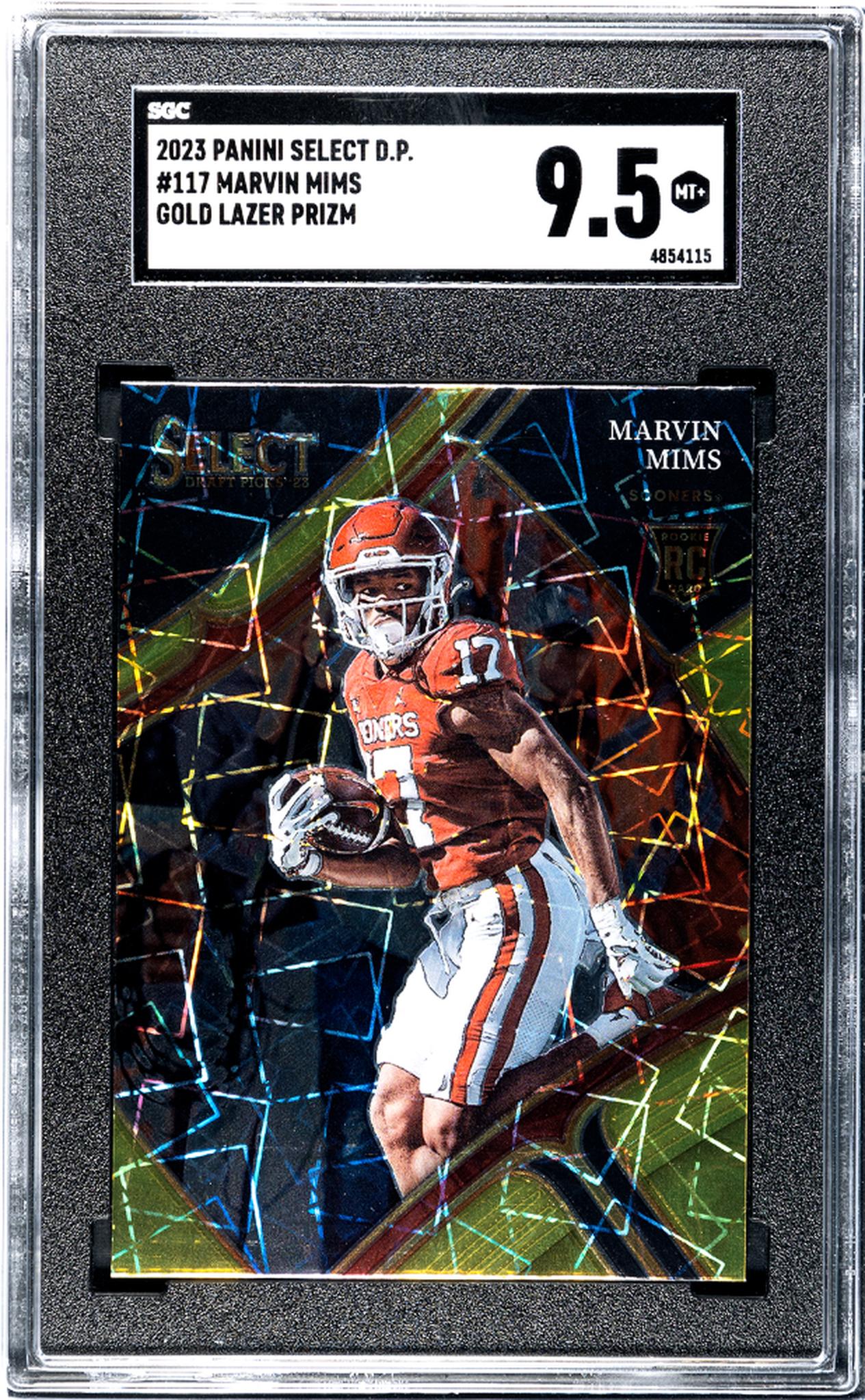 2023 Panini Select #117 Marvin Mims Gold Rookie  SGC 9.5