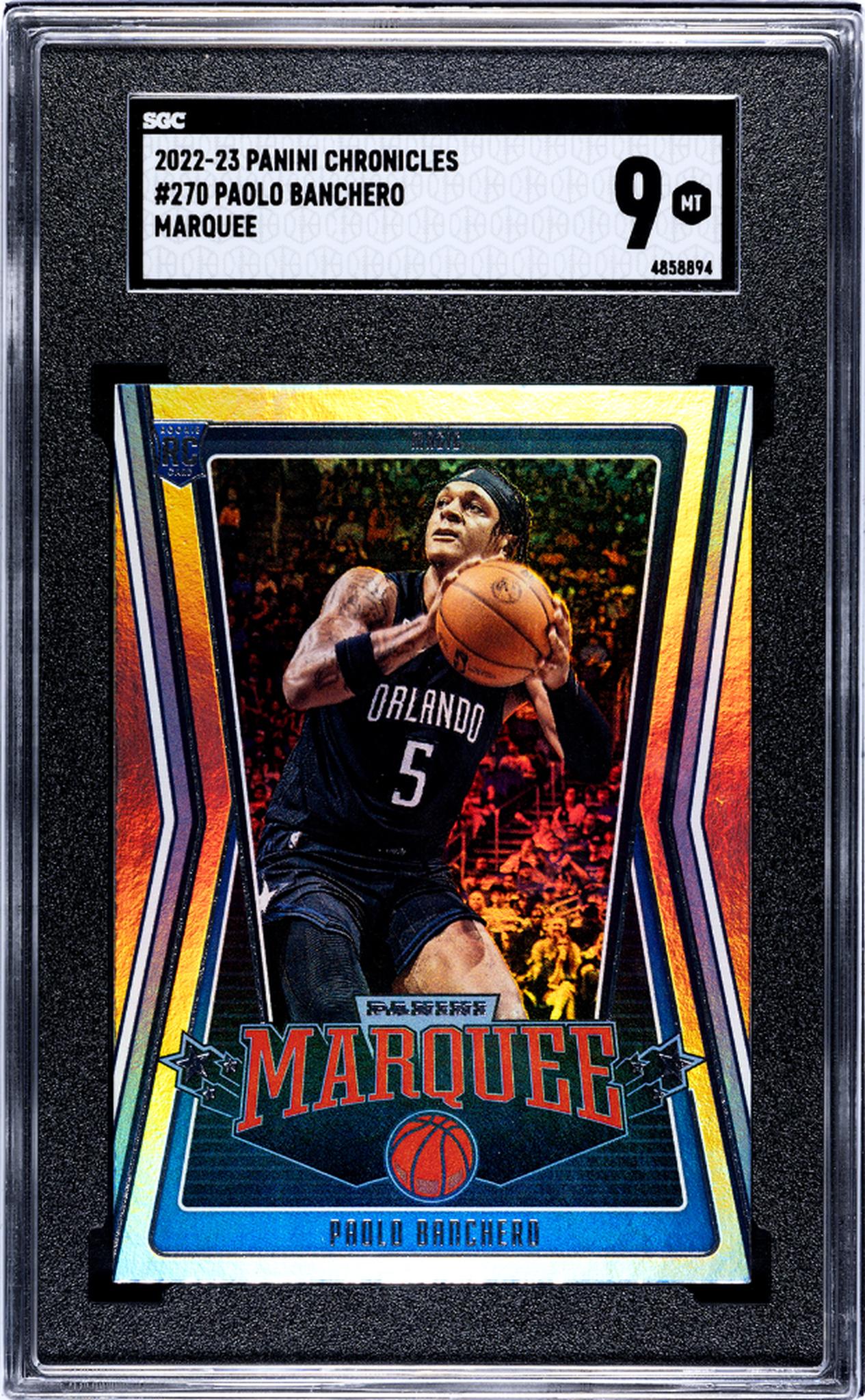 2022-23 Panini Chronicles Marquee Paolo Banchero #270 RC SGC 9