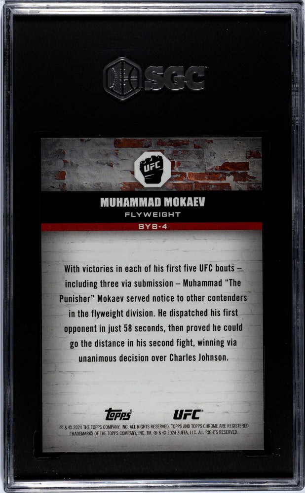 2024 Topps Chrome #BYB-4 Muhammad Mokaev Brick by Brick /50 SGC 10