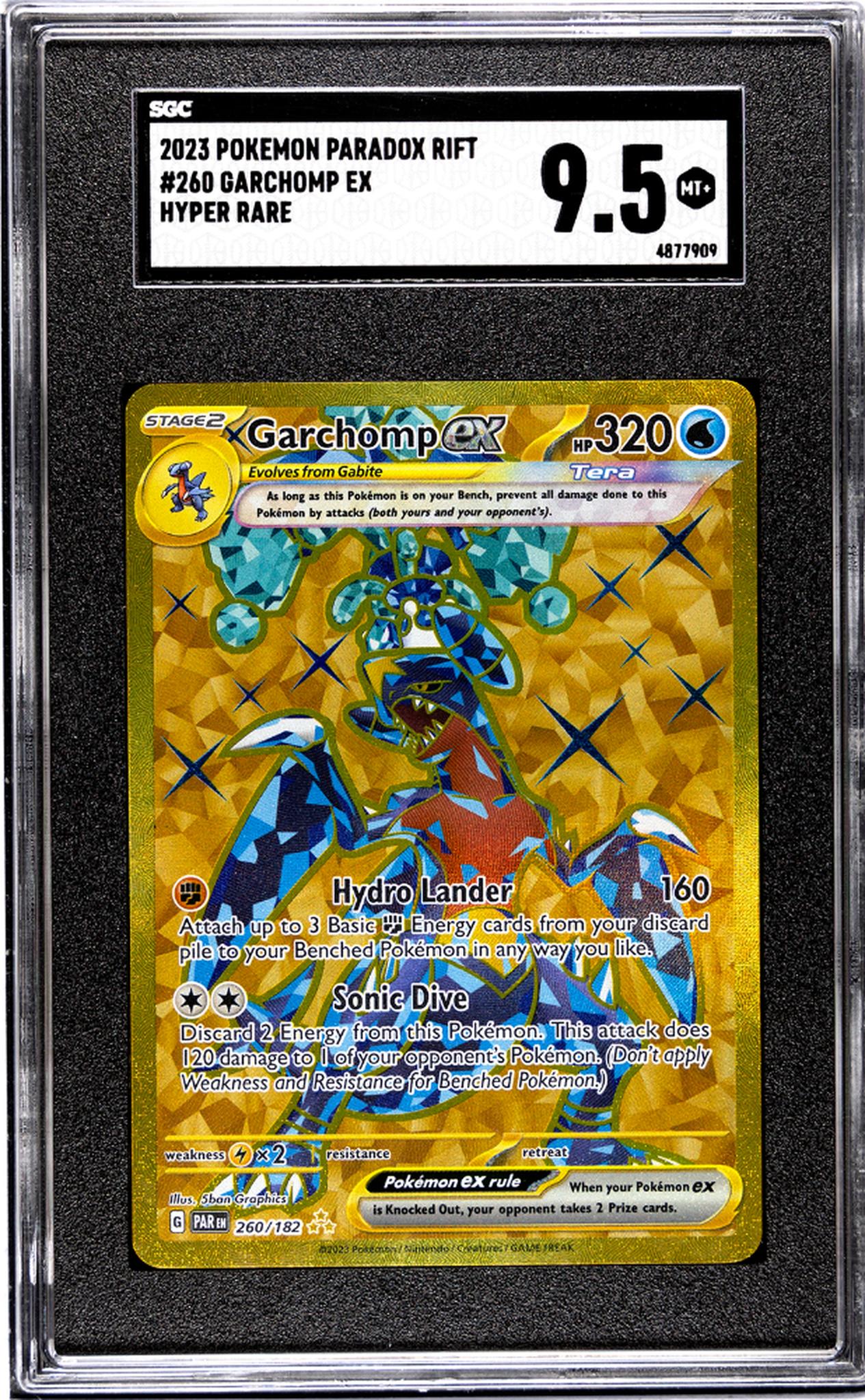 2023 Pokemon EX #260/182 Garchomp Paradox Rift SGC 9.5