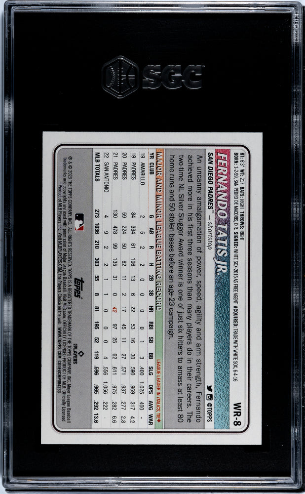 2023 Topps Big League Wrapper Redemption Green Fernando Tatis Jr #WR-8 /99 SGC 9