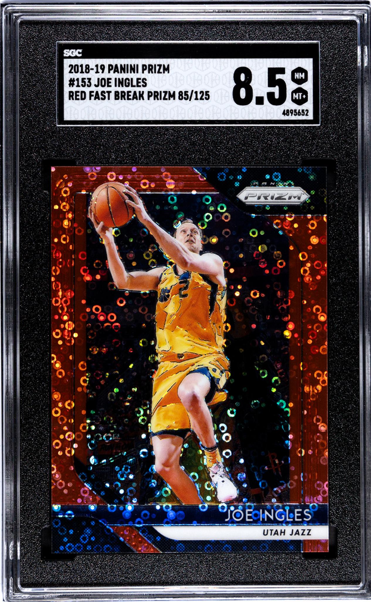 2018 Panini Prizm #153 Joe Ingles Red /125 SGC 8.5