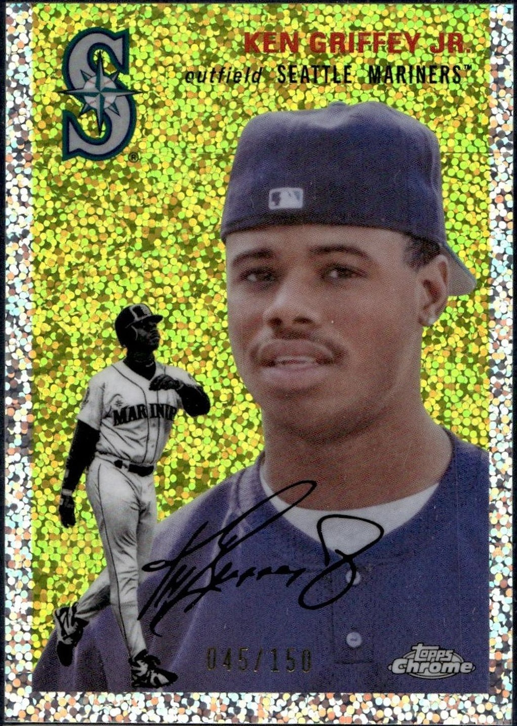 2020 Topps Chrome #386 Ken Griffey Jr. /150 Seattle Mariners