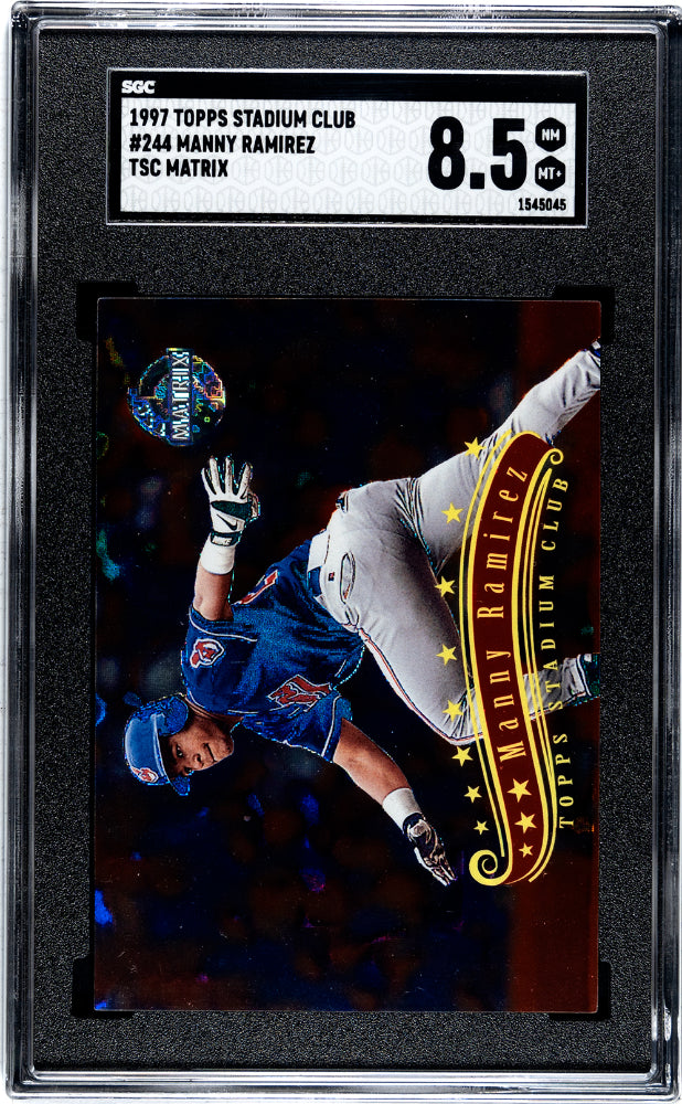 1997 Stadium Club Matrix Manny Ramirez #244 SGC 8.5