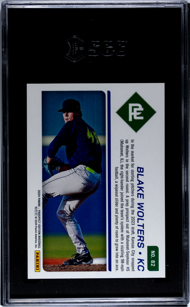 2024 Panini Prospect Edition #82 Blake Wolters Blue /199 SGC 10