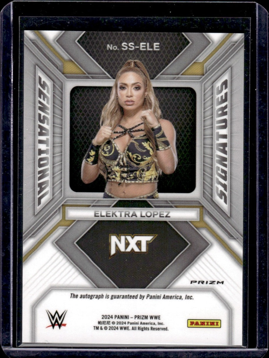 2024 Panini Prizm #SS-ELE Elektra Lopez Sensational Signatures Auto